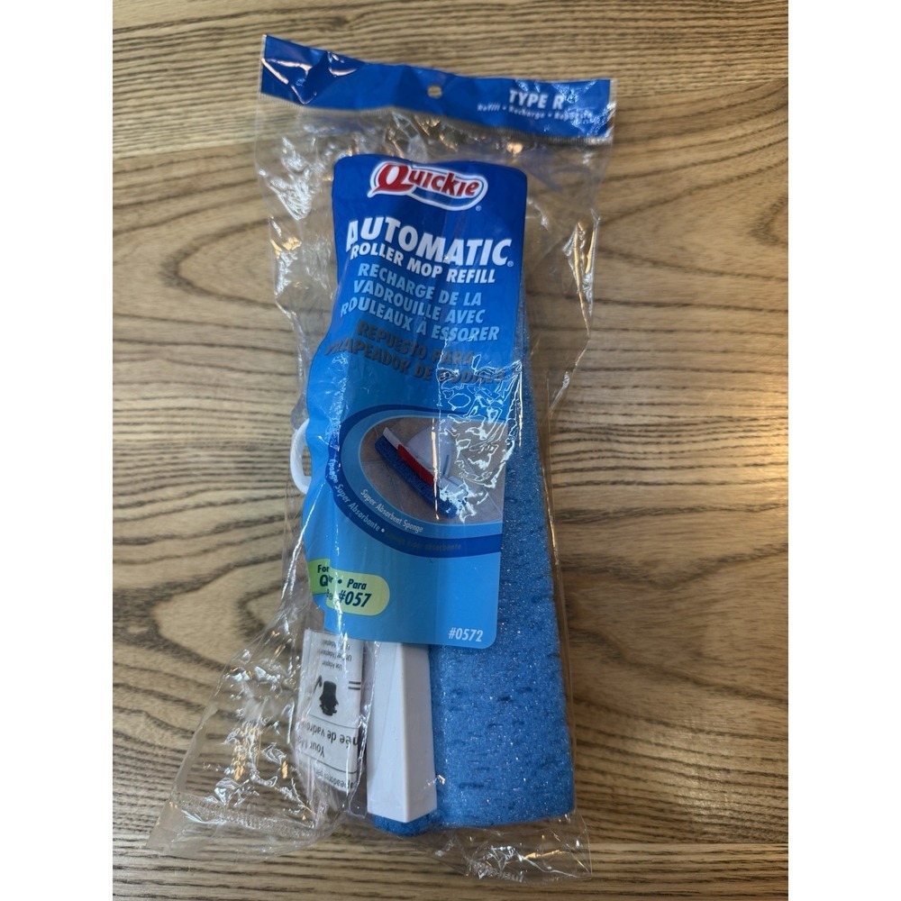 Quickie Mop & Scrub Roller Mop Refill Type R Fits Mop #057 New in Pack